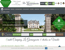 Tablet Screenshot of camping-la-garangeoire.com